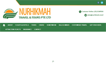 Tablet Screenshot of nurhikmahtraveltours.com